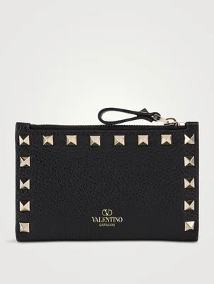 Rockstud Leather Bifold Wallet