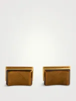 Tiger Eye Rectangular Cufflinks