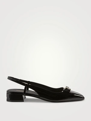 Patent Leather Slingback Pumps