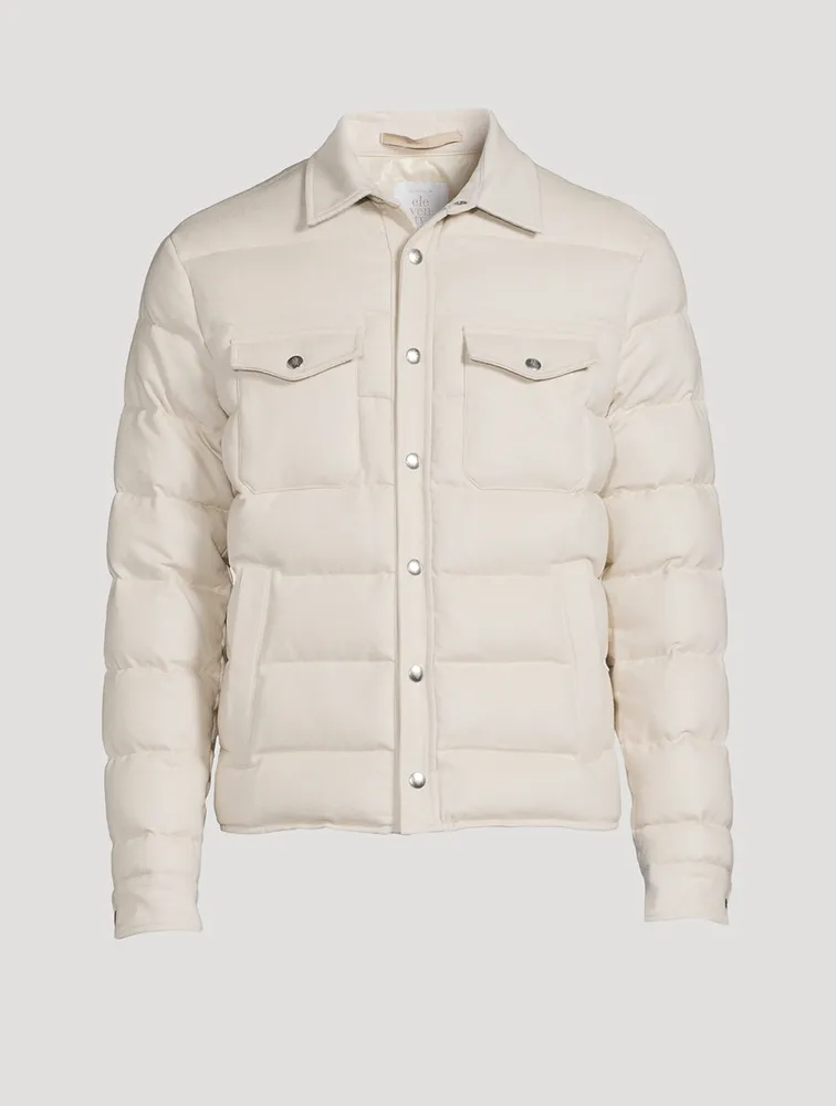 Silk And Cashmere Quilted Shirt Jacket