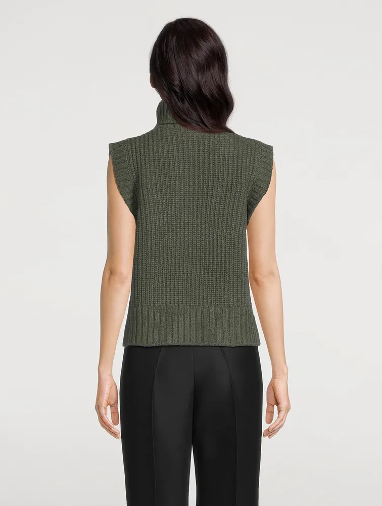 Campaign For Wool Lucia Sleeveless Turtleneck Sweater