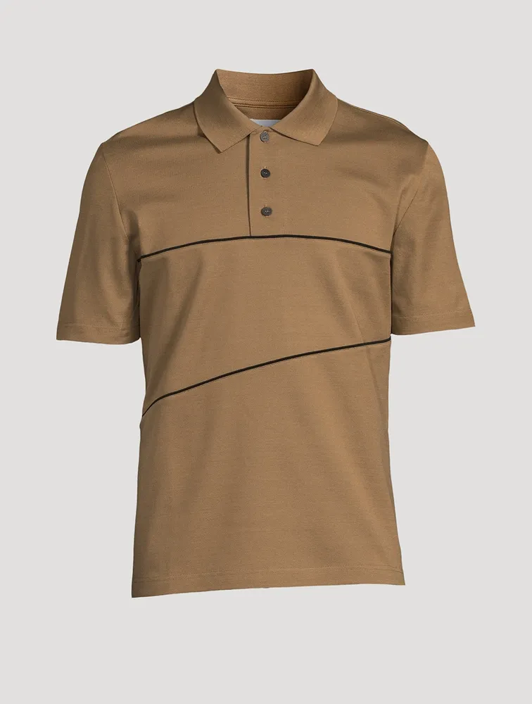 Polo Shirt With Contrasting Piping