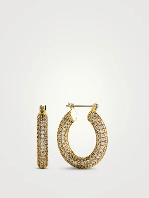 Pavé Baby Amalfi Hoop Earrings