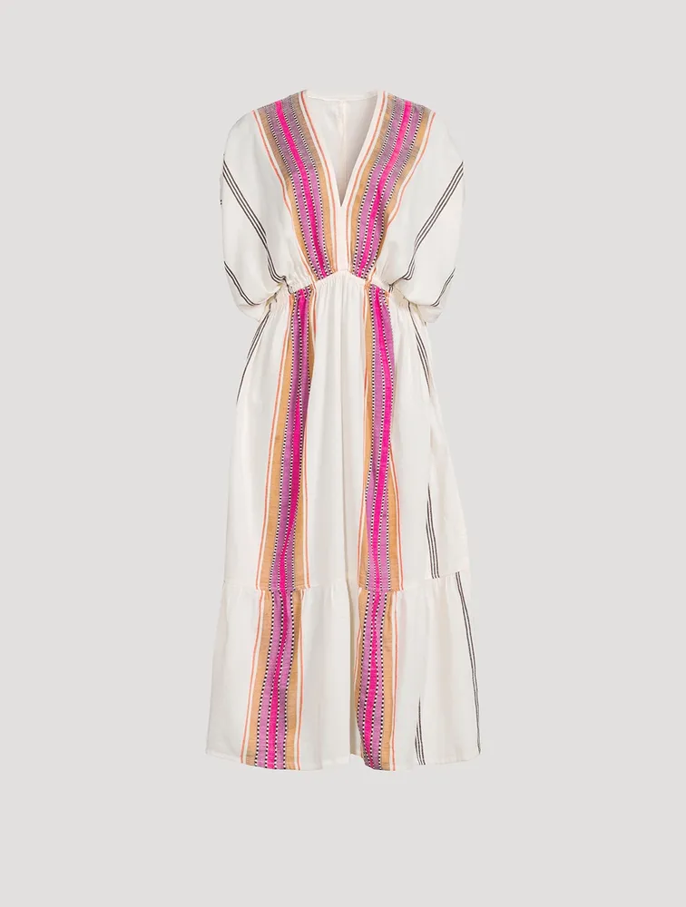 Leila Plunge Midi Dress