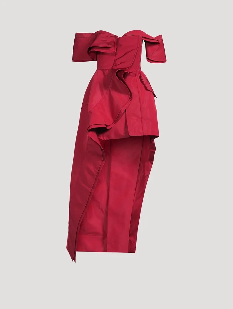 Deconstructed Faille Trench Dress