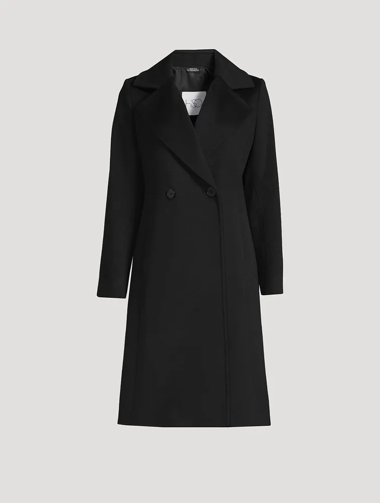 Double-Breasted Wool Coat