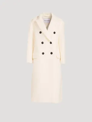 Essa Double-Breasted Wool-Blend Coat