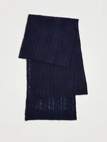 Cashmere Fisherman Knit Scarf