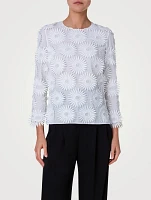 Cotton Floral Embroidery Blouse