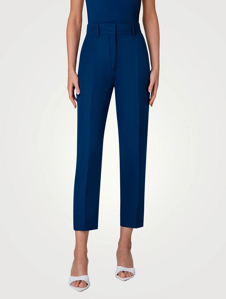 Feryn Linen-Blend Tapered Pants