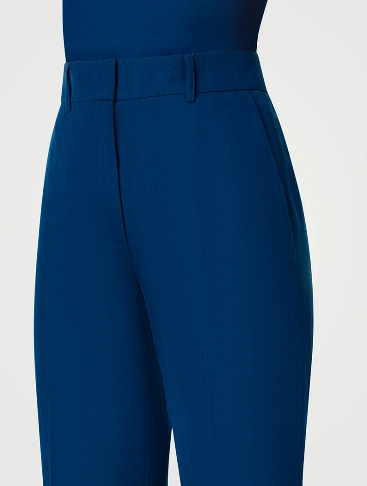 Feryn Linen-Blend Tapered Pants