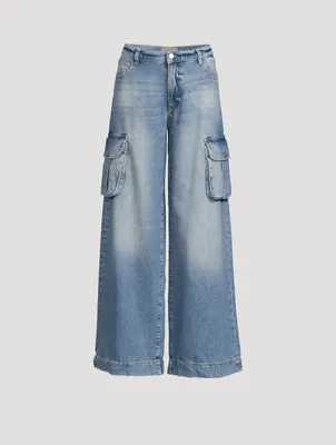 Zoie Wide-Leg Cargo Jeans