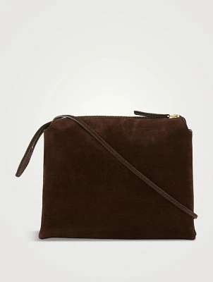 Mini Twin Suede Crossbody Bag
