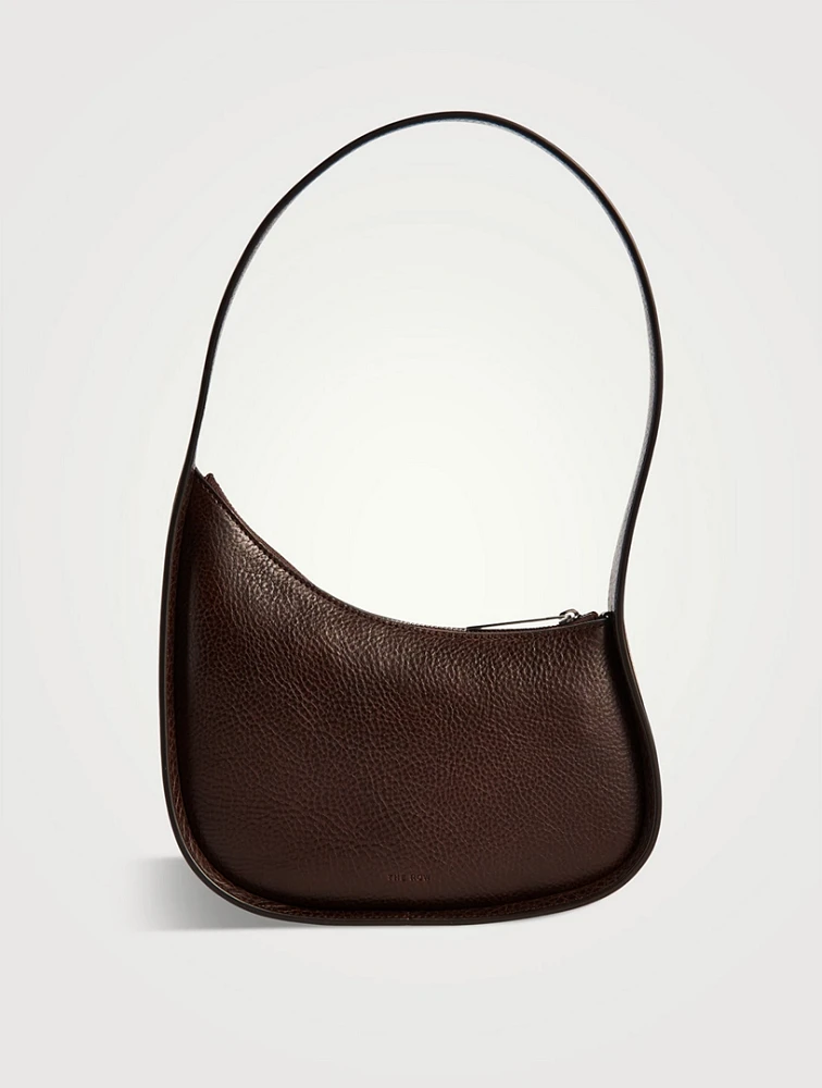 Half Moon Leather Shoulder Bag