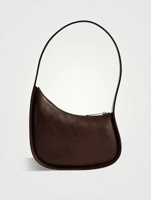 Half Moon Leather Shoulder Bag