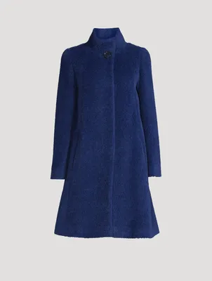 Wool Alpaca A-Line Coat