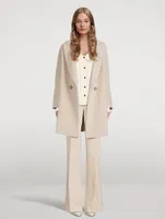 Wool Alpaca Double-Breasted Coat
