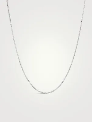 Silver Square Chain Necklace