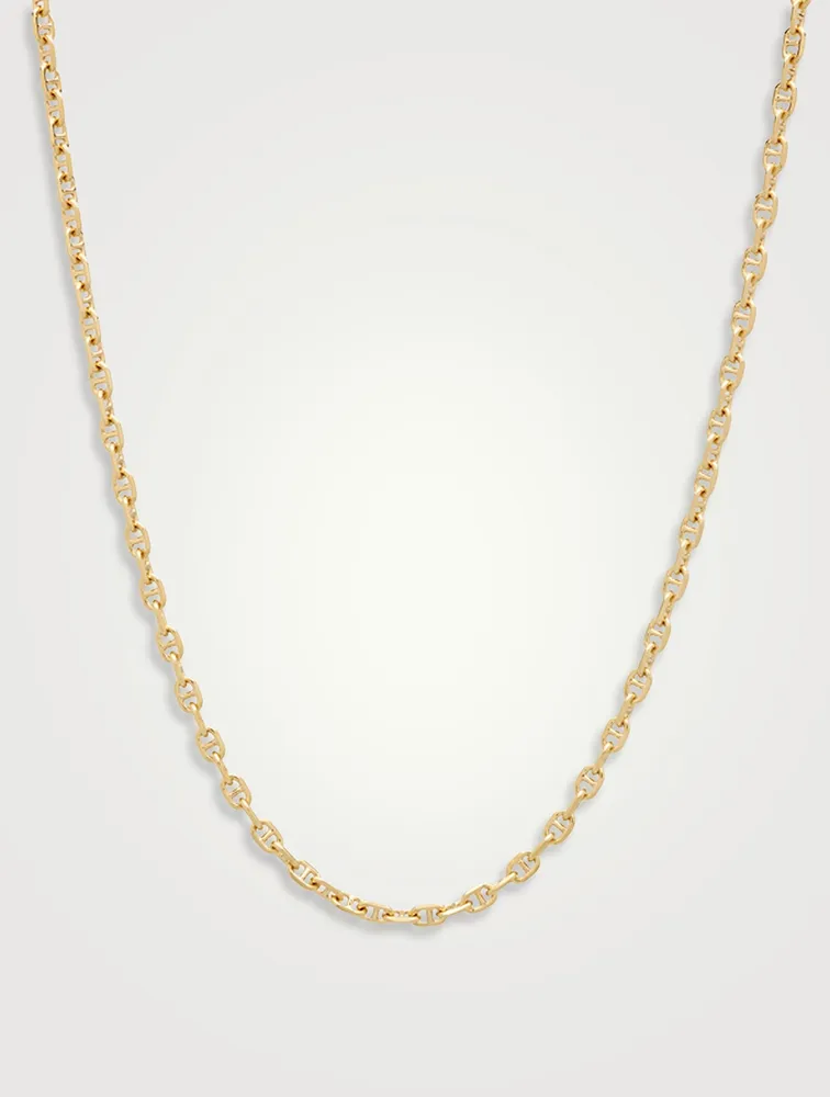 Gold-Plated Cable Chain Necklace