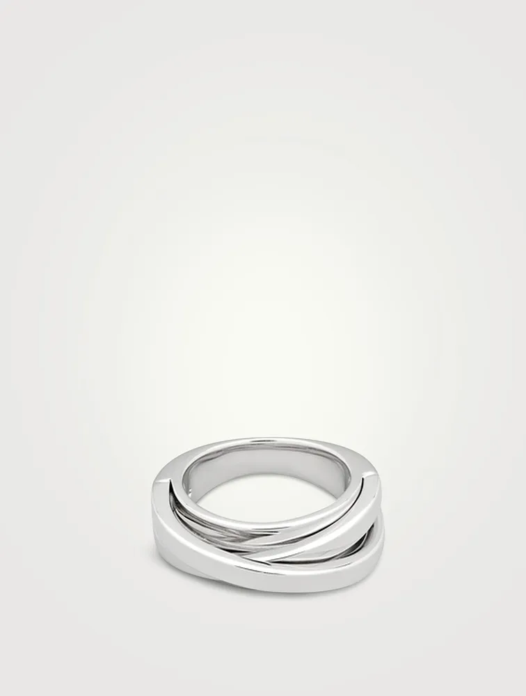 Orb Slim Sterling Silver Ring
