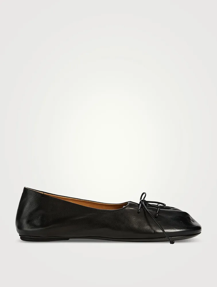 Girella Leather Ballerina Flats