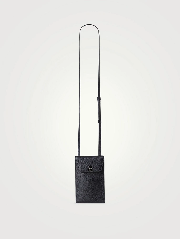 Anouk Leather Crossbody Phone Pouch