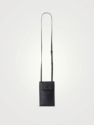 Anouk Leather Crossbody Phone Pouch