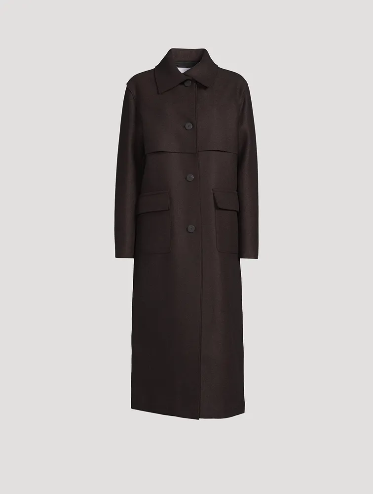 Storm Shield Pressed Wool Coat