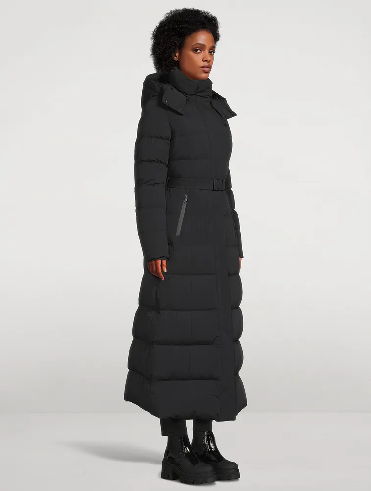 Calina-City Stretch Light Down Maxi Coat