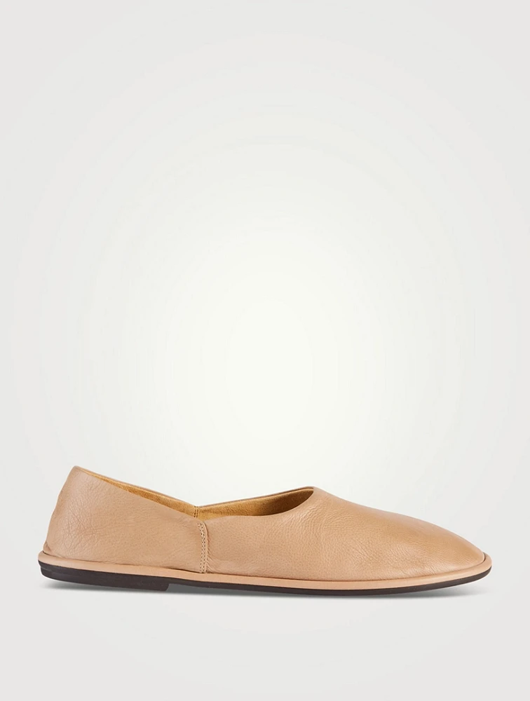 Canal Leather Flats