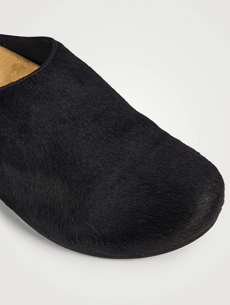 Hugo Pony Hair Clogs