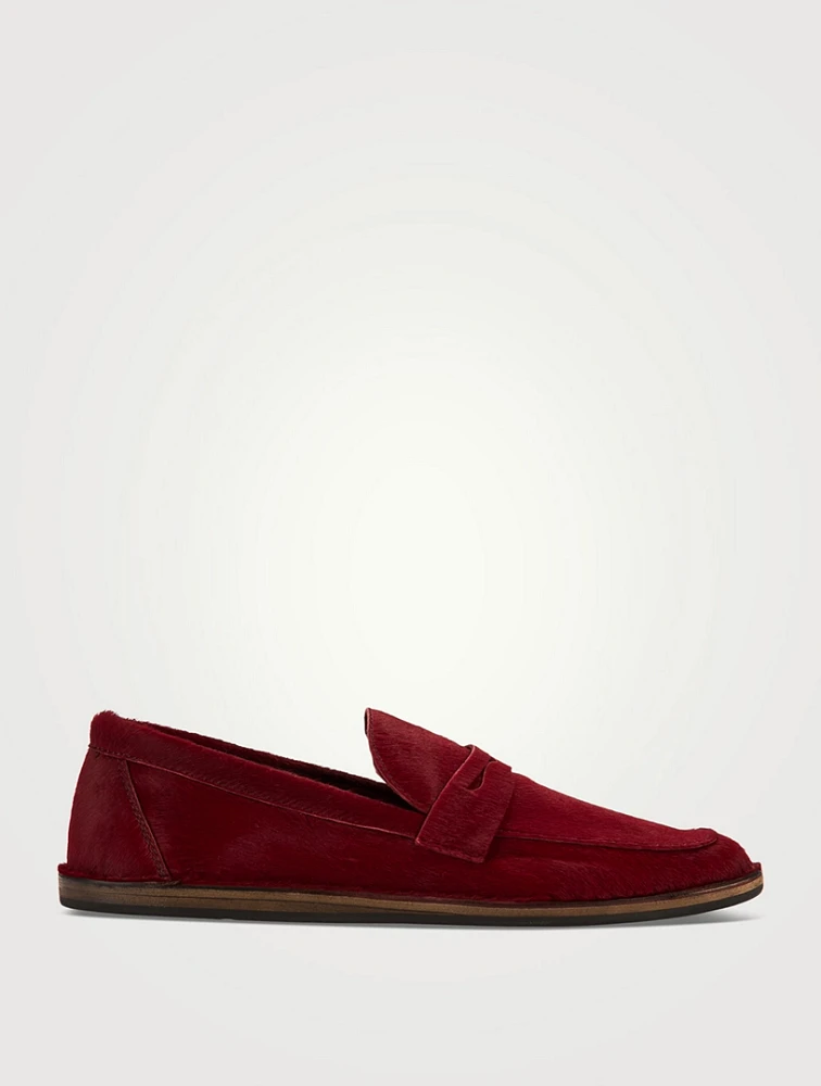 Cary Pony Hair Penny Loafers