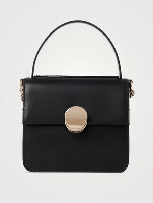 Small Penelope Leather Top Handle Bag