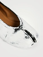 Tabi Bianchetto Leather Ballerina Flats