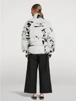 Printed Flock Puffer Down Jacket