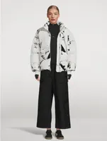 Printed Flock Puffer Down Jacket