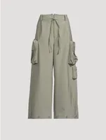 Wide-Leg Cargo Pants