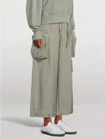 Wide-Leg Cargo Pants
