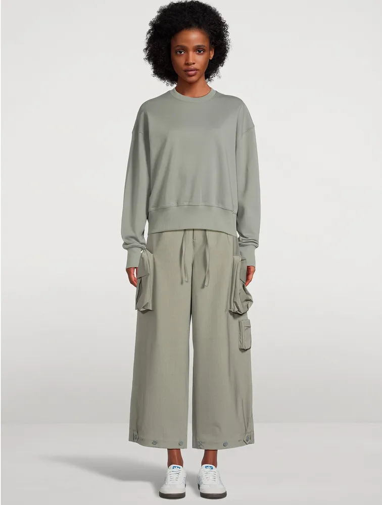 Wide-Leg Cargo Pants
