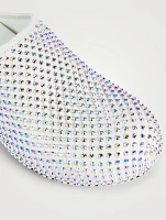 Fussbett Crystal Mesh Leather Sabots