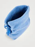 Flamenco Shearling Clutch