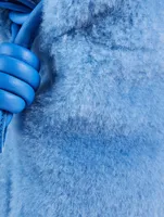 Flamenco Shearling Clutch