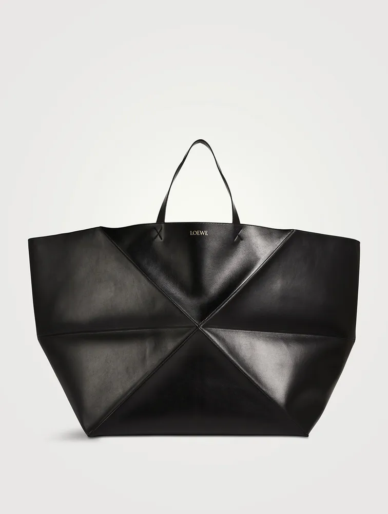 XXL Puzzle Leather Tote Bag