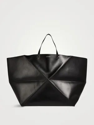 XXL Puzzle Leather Tote Bag