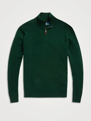 Wool Quarter-Zip Sweater