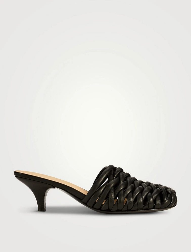 Spilla Woven Leather Mules
