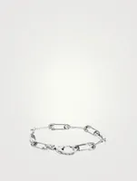Silver Safety Pin Bracelet