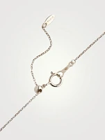 18K White Gold Cross Necklace With Diamonds