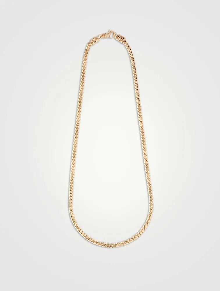 Gold Minimal Edge Chain Necklace