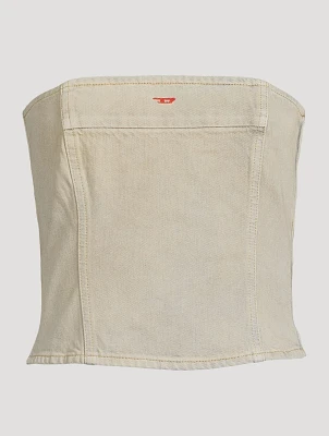De-Ville Strapless Denim Top